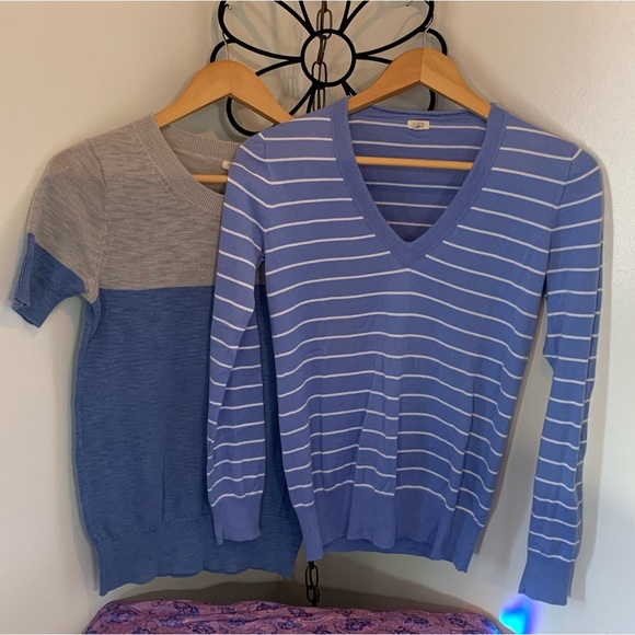 J. Crew Factory Sweaters - Two J. Crew Factory Periwinkle Sweaters